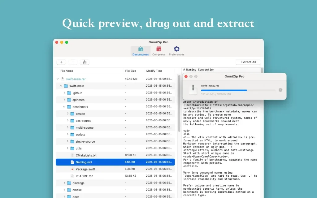 OmniZip - RAR Extractor 