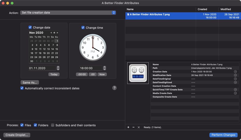 A Better Finder Attributes