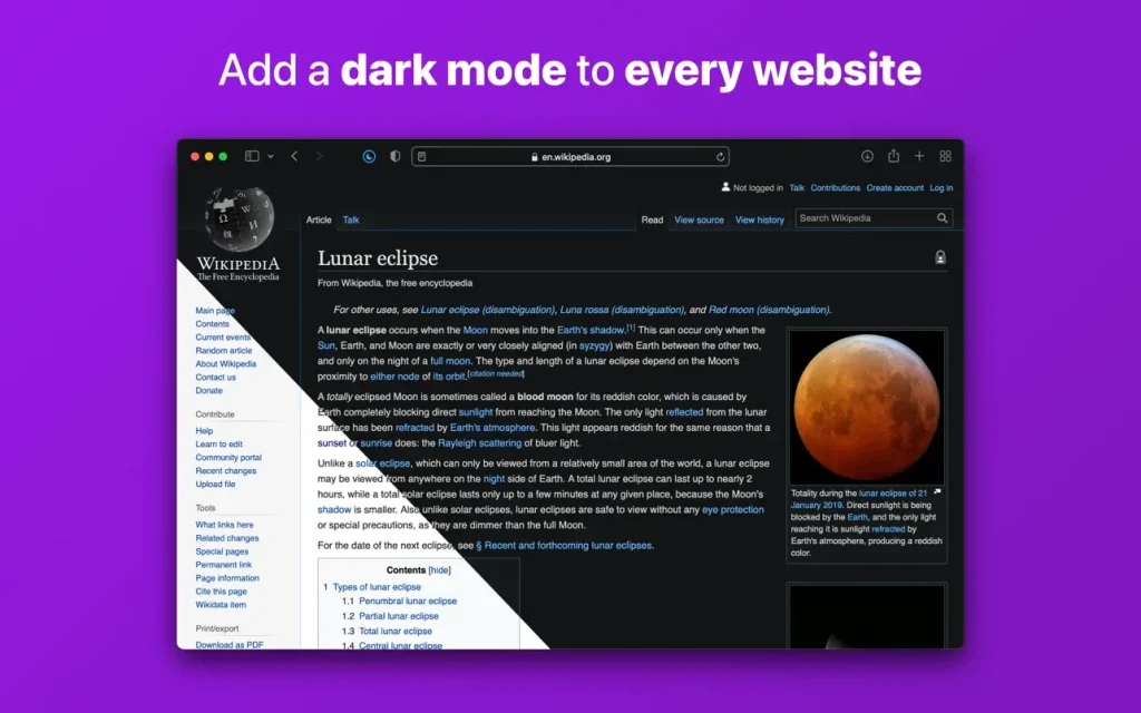 Noir – Dark Mode for Safari