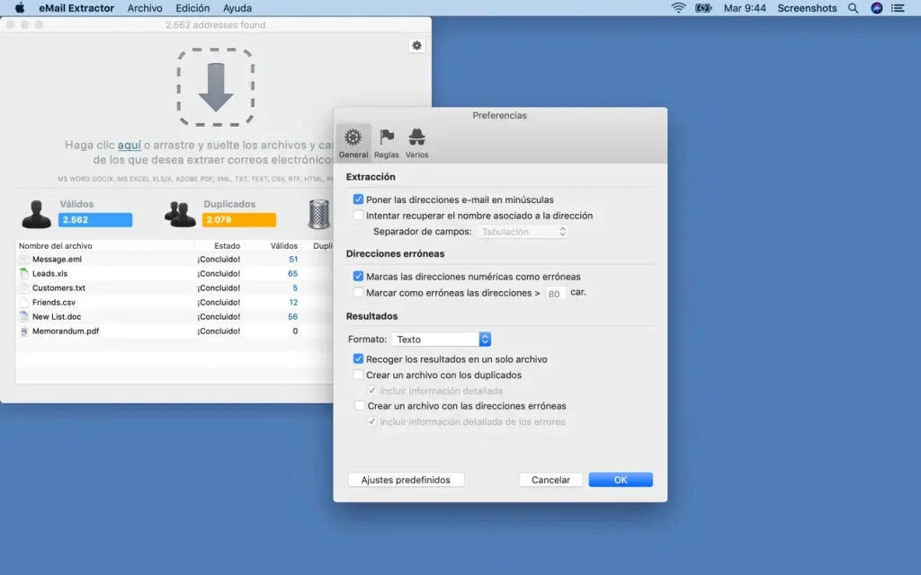 eMail extractor 