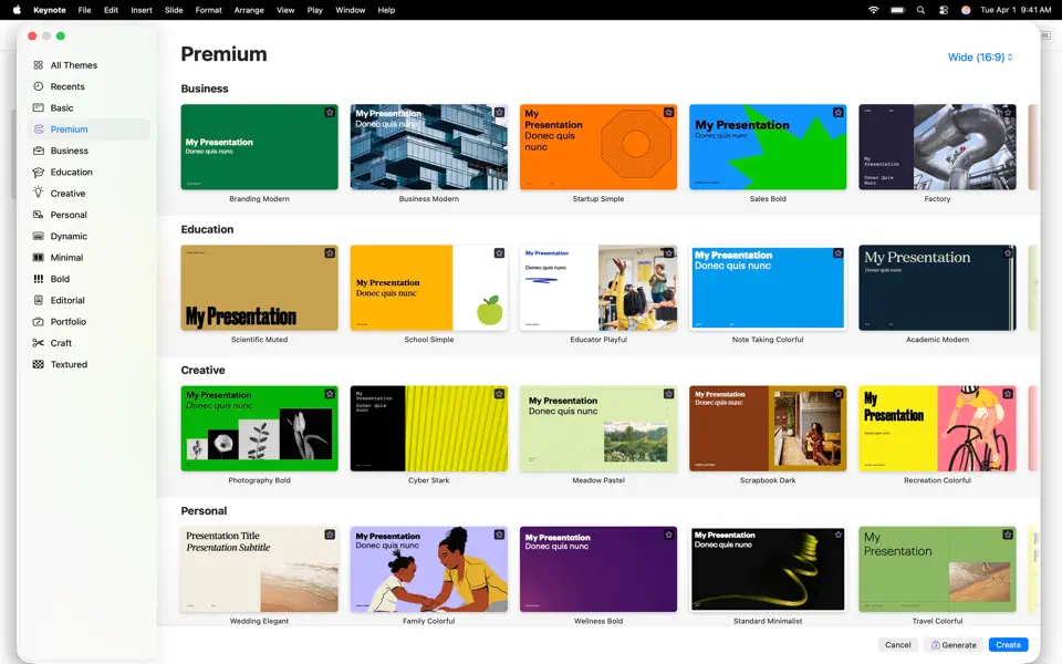 Keynote Creator Studio 