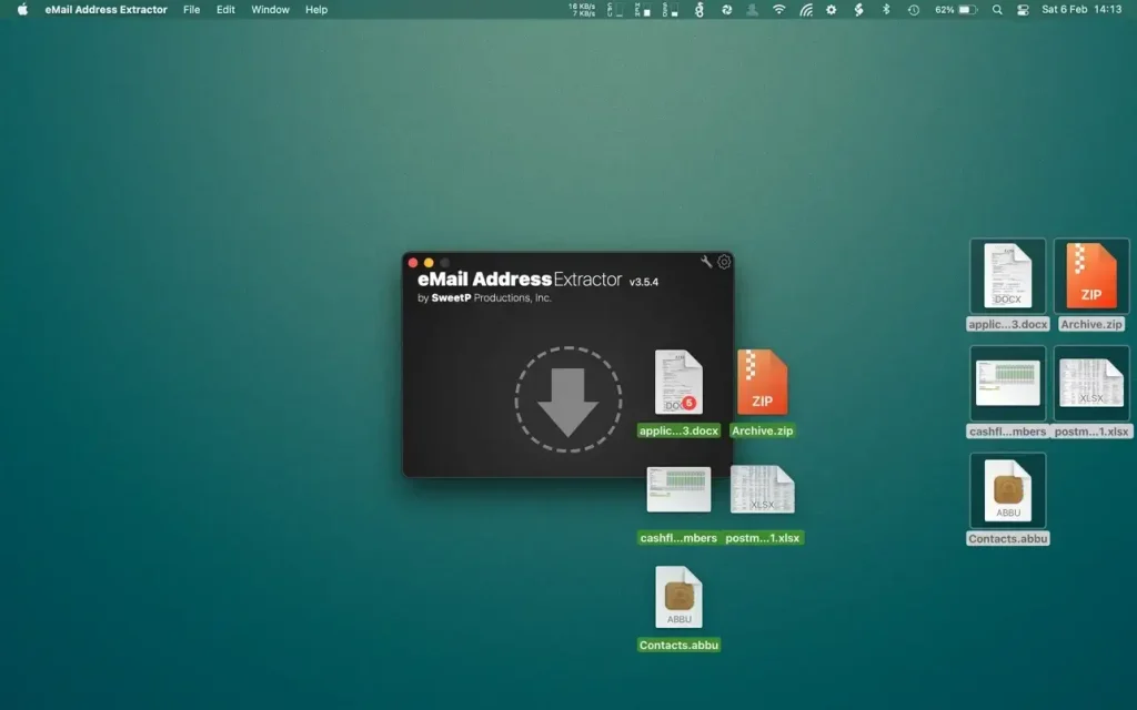 Compatibility: macOS 11.0 or later Homepage https://sweetpproductions.com/ eMail Address Extractor