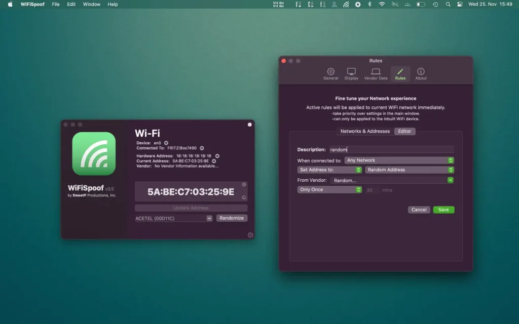 WiFiSpoof